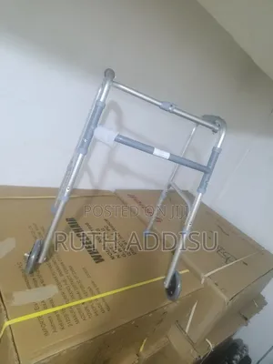 Walker Foldable Standard Walker With 5" Wheels Folding Mobility Waker
