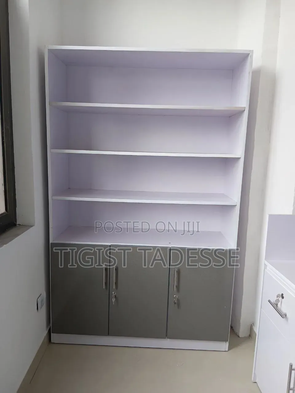120cm Open Shelf Laminated Office File Cabinet –Document Storage