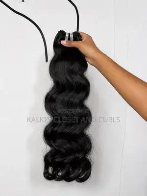 28 Inch 3pcs Black Super Double Drawn Wave Human Hair