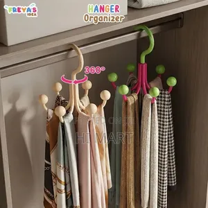 360° Rotating 6 Hook Closet Organizer