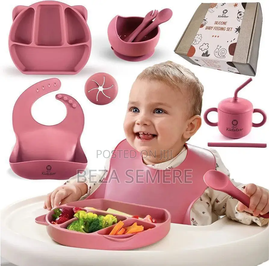 Bpa Free Food Grade Silicone Baby Feeding Set Safe Toddler Dinnerware