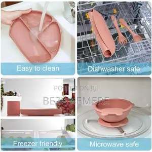 Bpa Free Food Grade Silicone Baby Feeding Set Safe Toddler Dinnerware