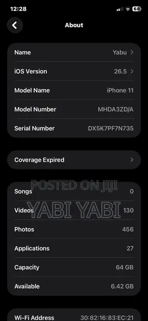Apple iPhone 11 64 GB Black