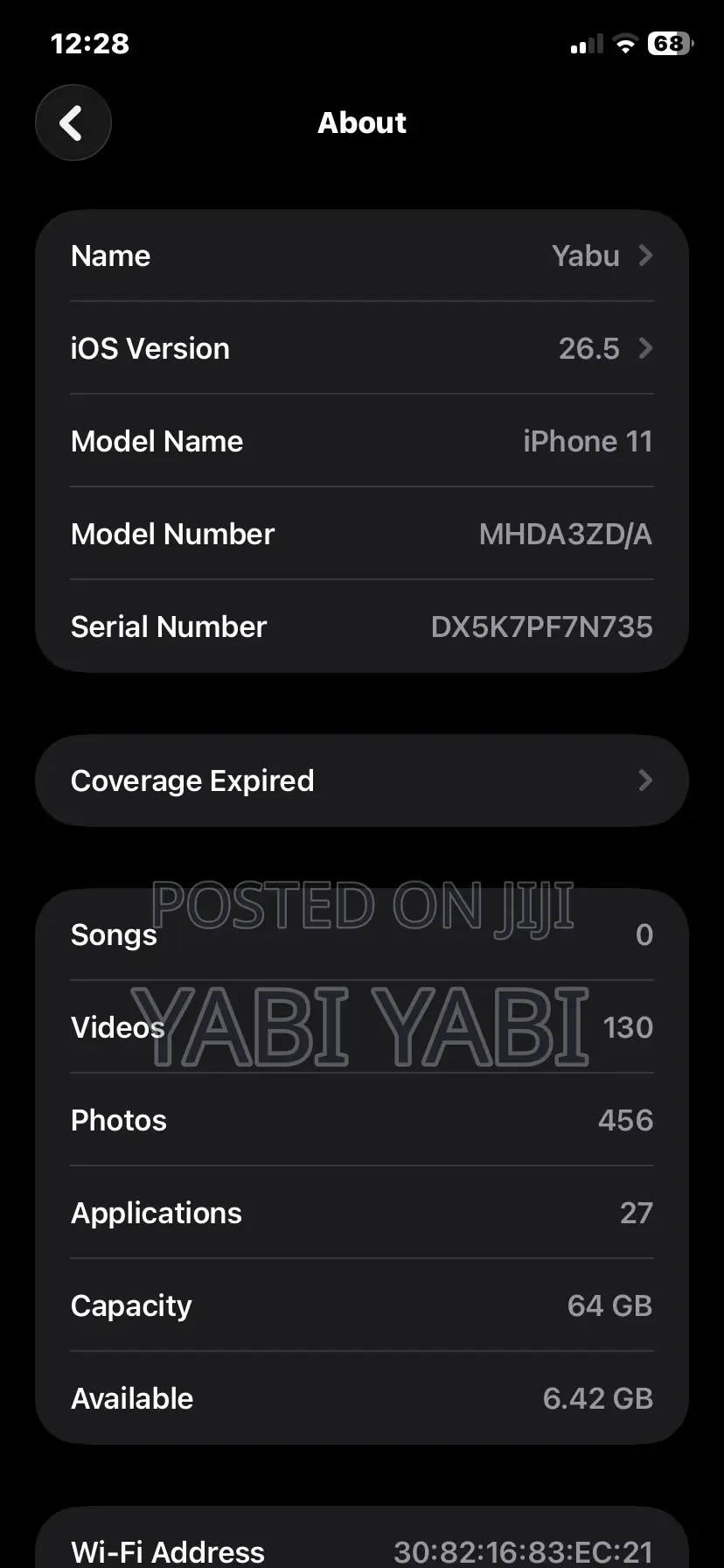 Apple iPhone 11 64 GB Black