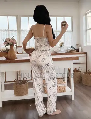 Napfluff Cute Apricot Jacquard Pajama Set