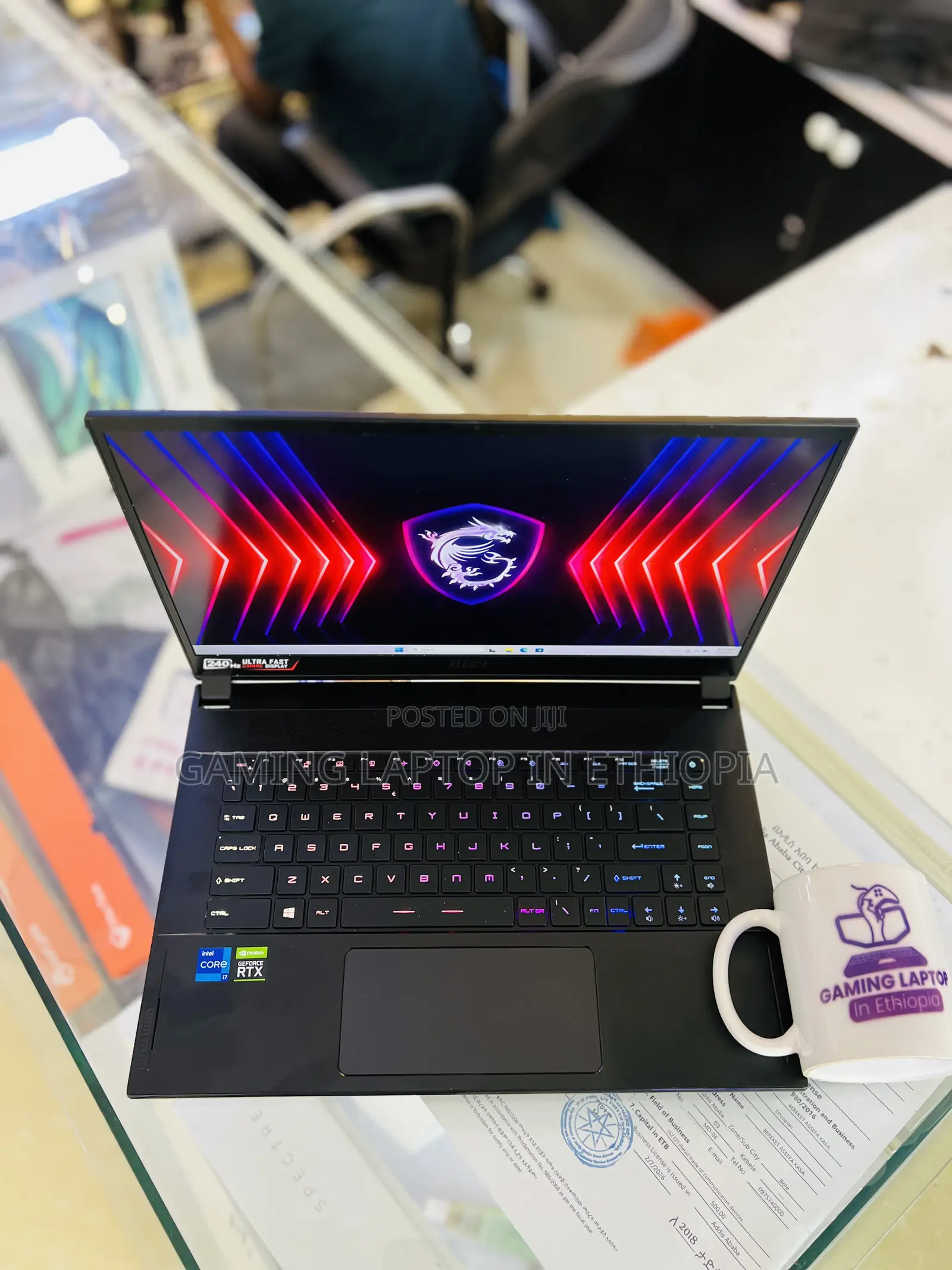 New Laptop MSI Stealth GS77 16GB Intel Core i7 SSD 512GB