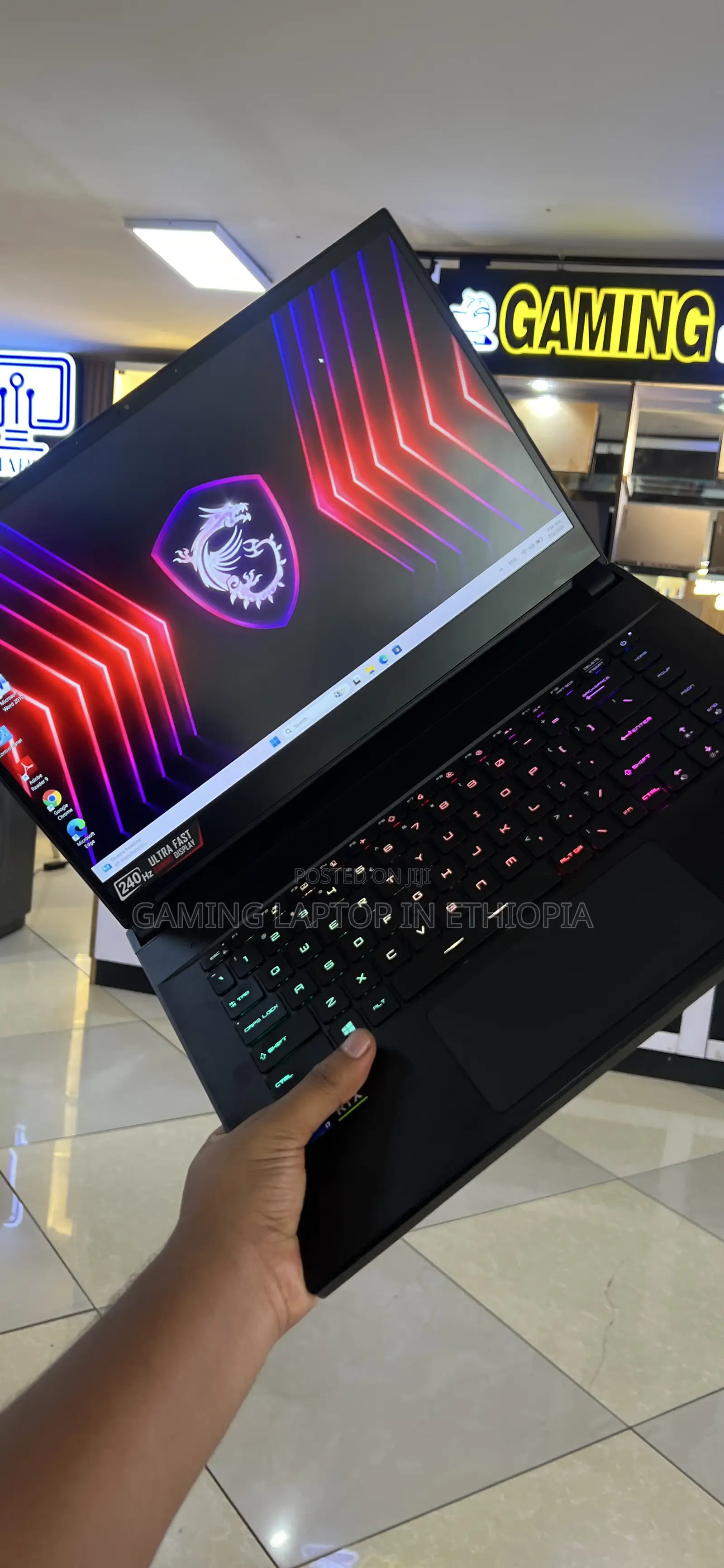 New Laptop MSI Stealth GS77 16GB Intel Core i7 SSD 512GB