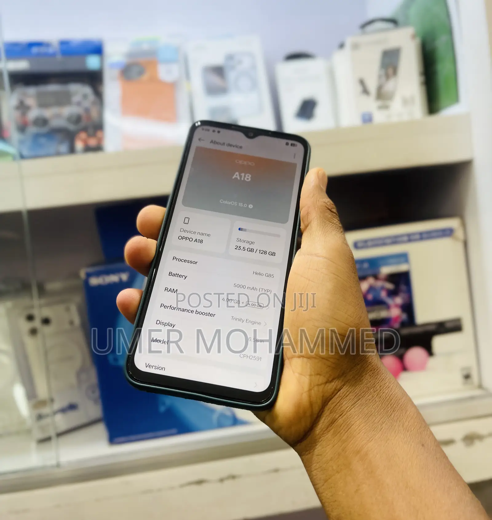 Oppo A18 128 GB Black