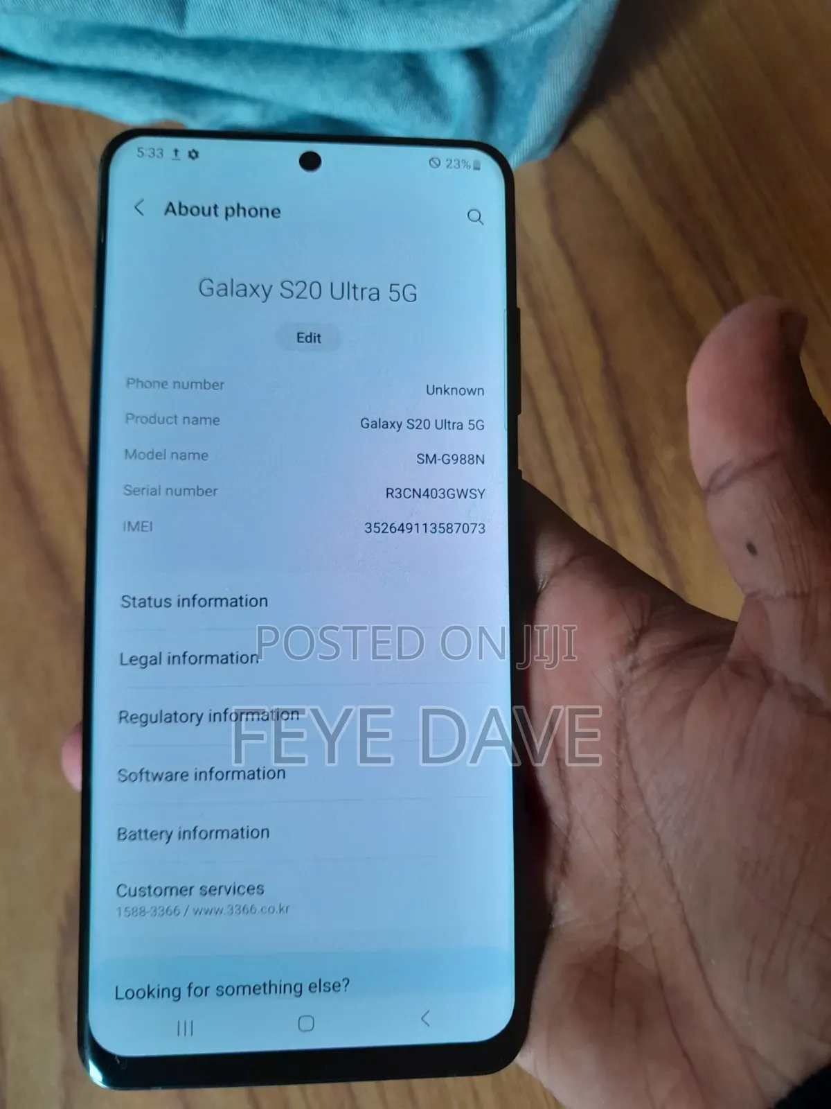Samsung Galaxy S20 Ultra 5G 256 GB Black