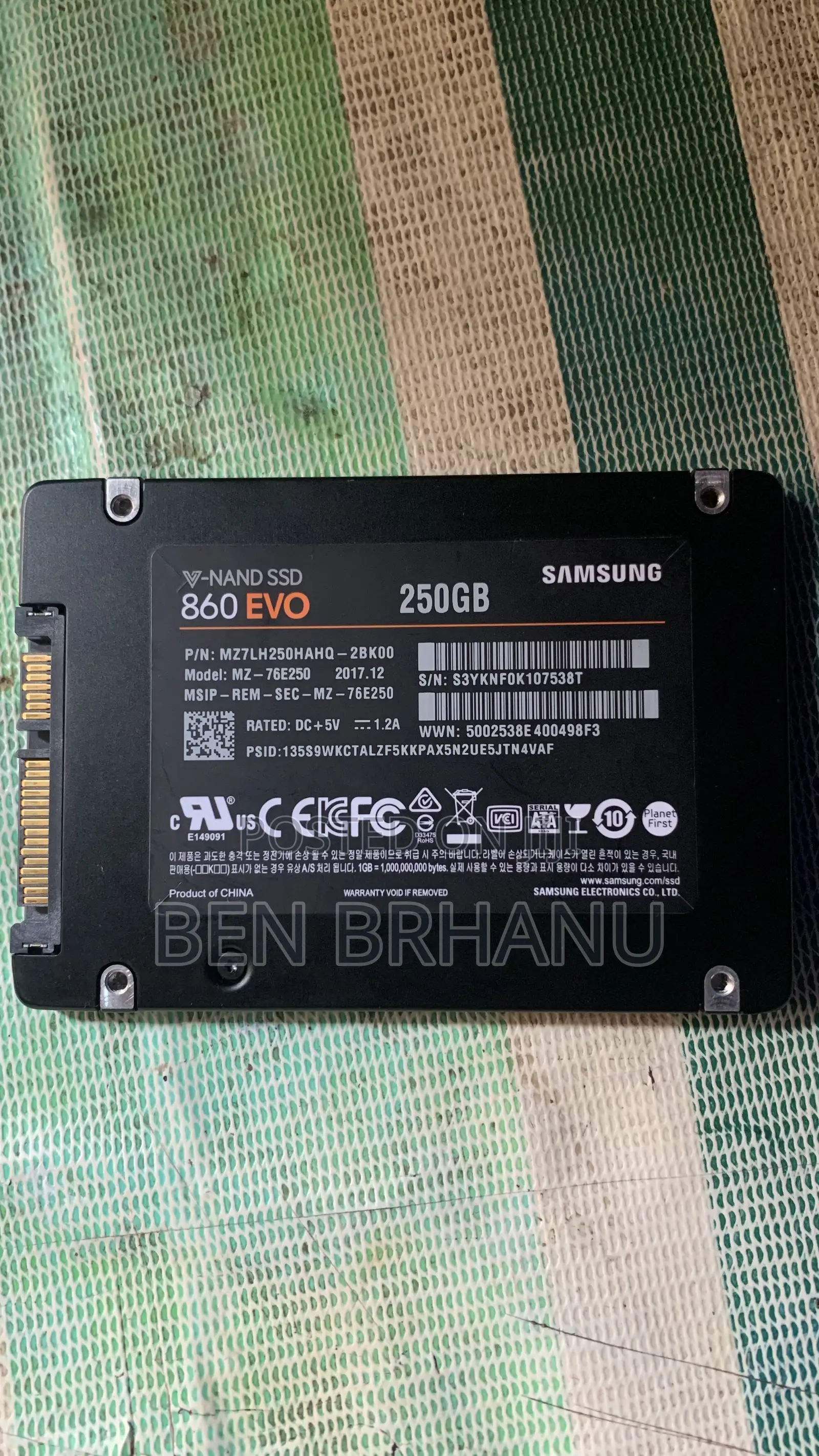 250gb Sata Ssd Drive