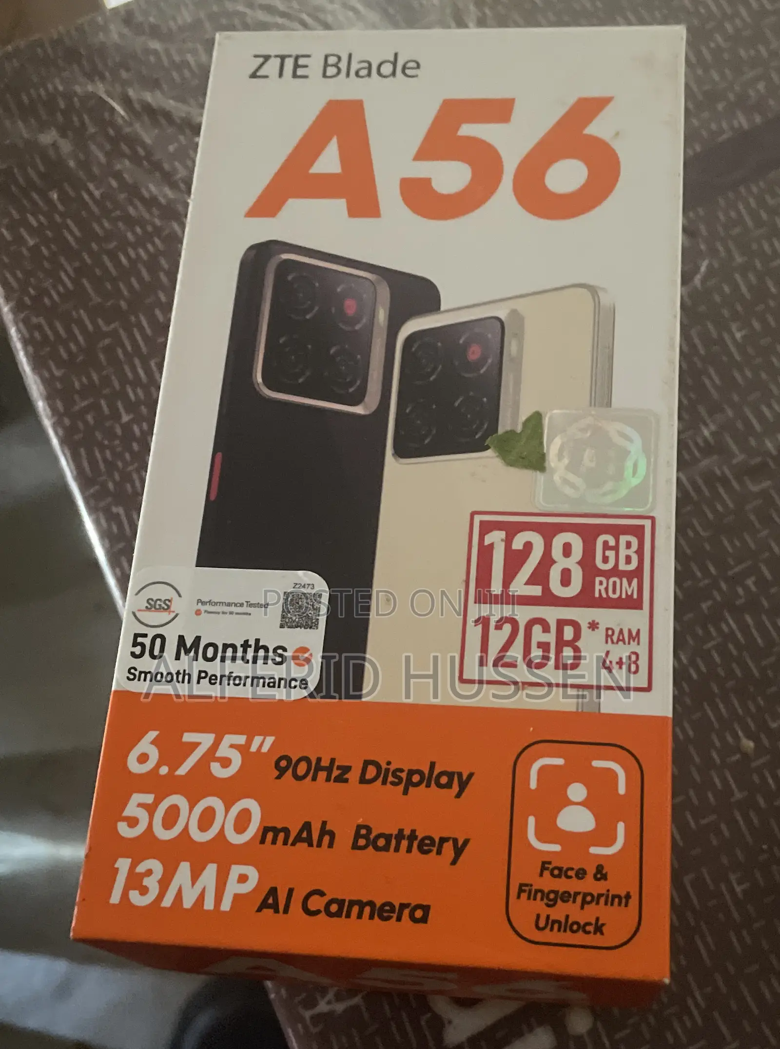 New ZTE A55 128 GB Black