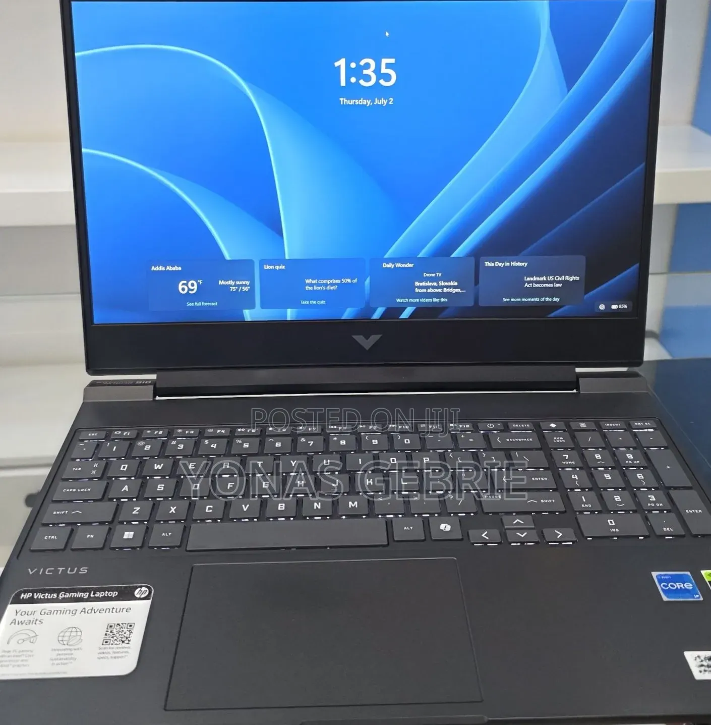 New Laptop HP Victus 15 16GB Intel Core i5 SSD 512GB