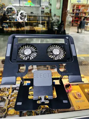 Adjustable Laptop Cooling Stand With Dual Fans