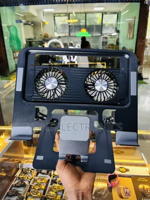 Adjustable Laptop Cooling Stand With Dual Fans
