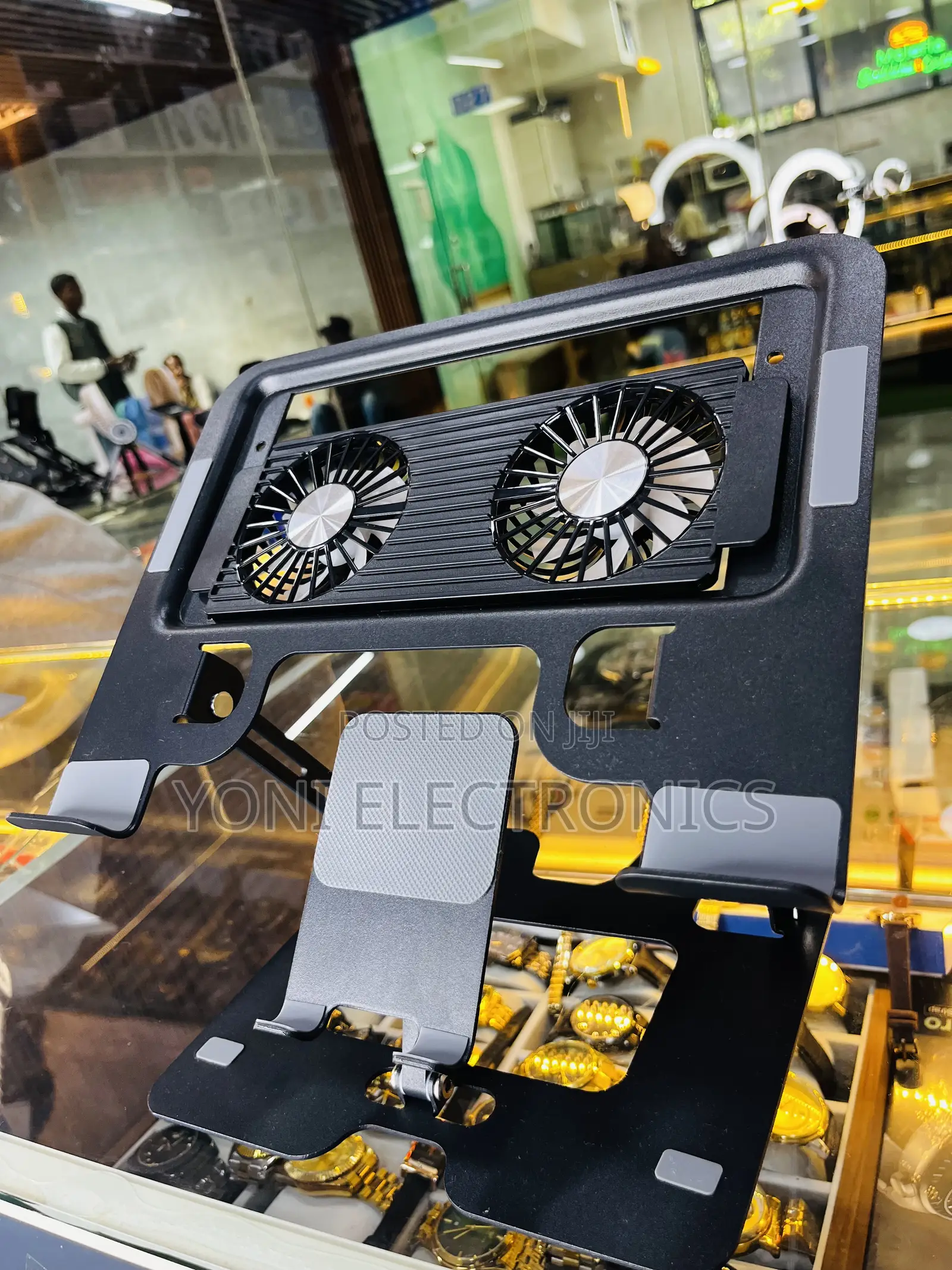 Adjustable Laptop Cooling Stand With Dual Fans