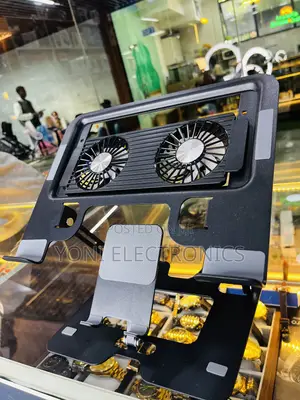 Adjustable Laptop Cooling Stand With Dual Fans