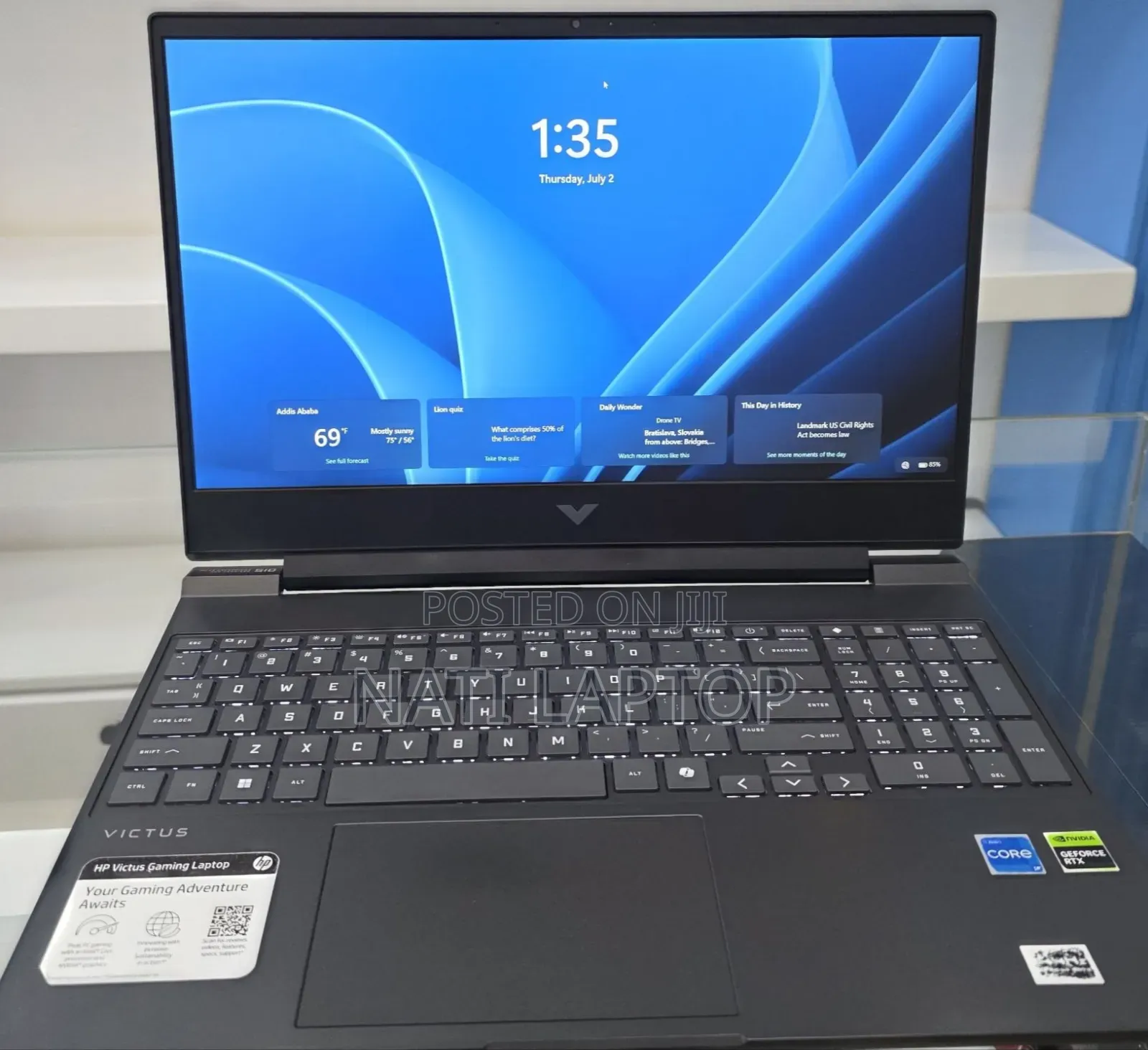 New Laptop HP Victus 15 16GB Intel Core i5 SSD 512GB