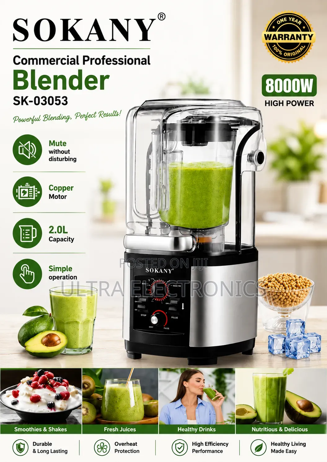 Sokany Juicer Is a Powerful and Reliable Kitchen Appliance Designed To