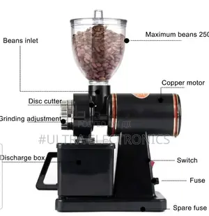 Xeoleo 600n Electric Coffee Grinder Featuring a Clear Top Hopper And