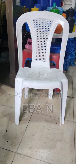 Pyramid Chairs Constructed From Durable White Plastic