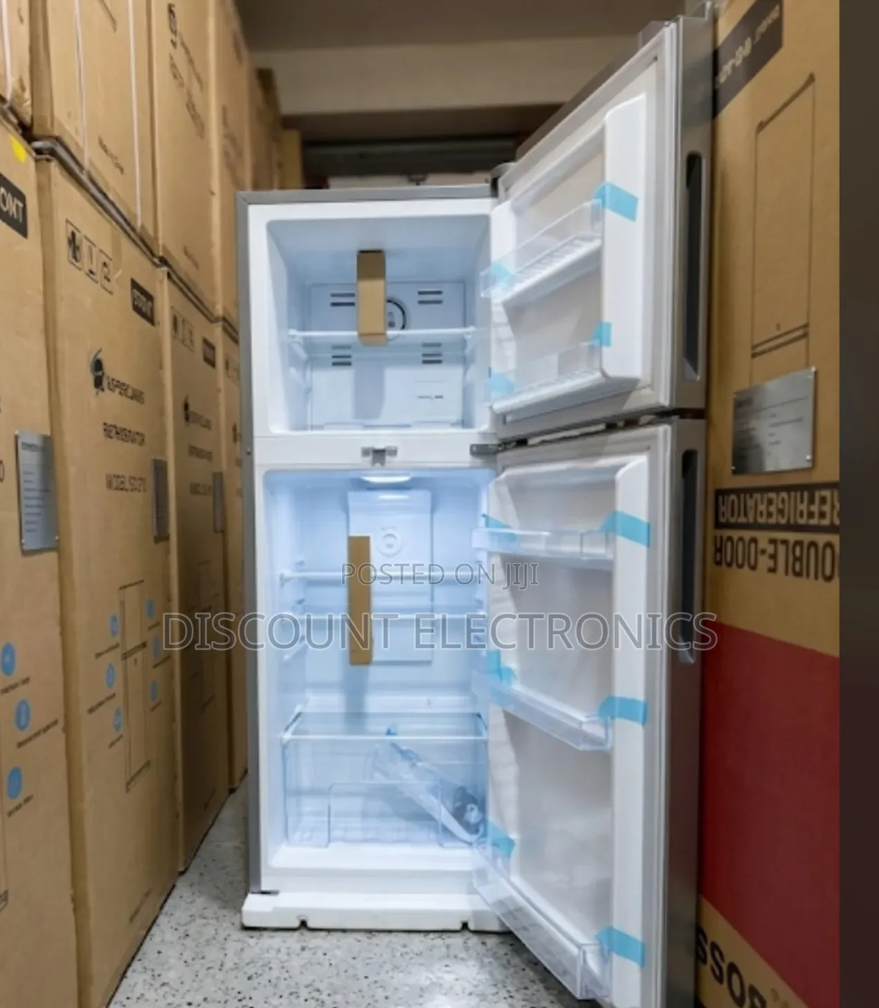Boss Bo-405ssk Double-door No-frost Refrigerator – Stainless Steel