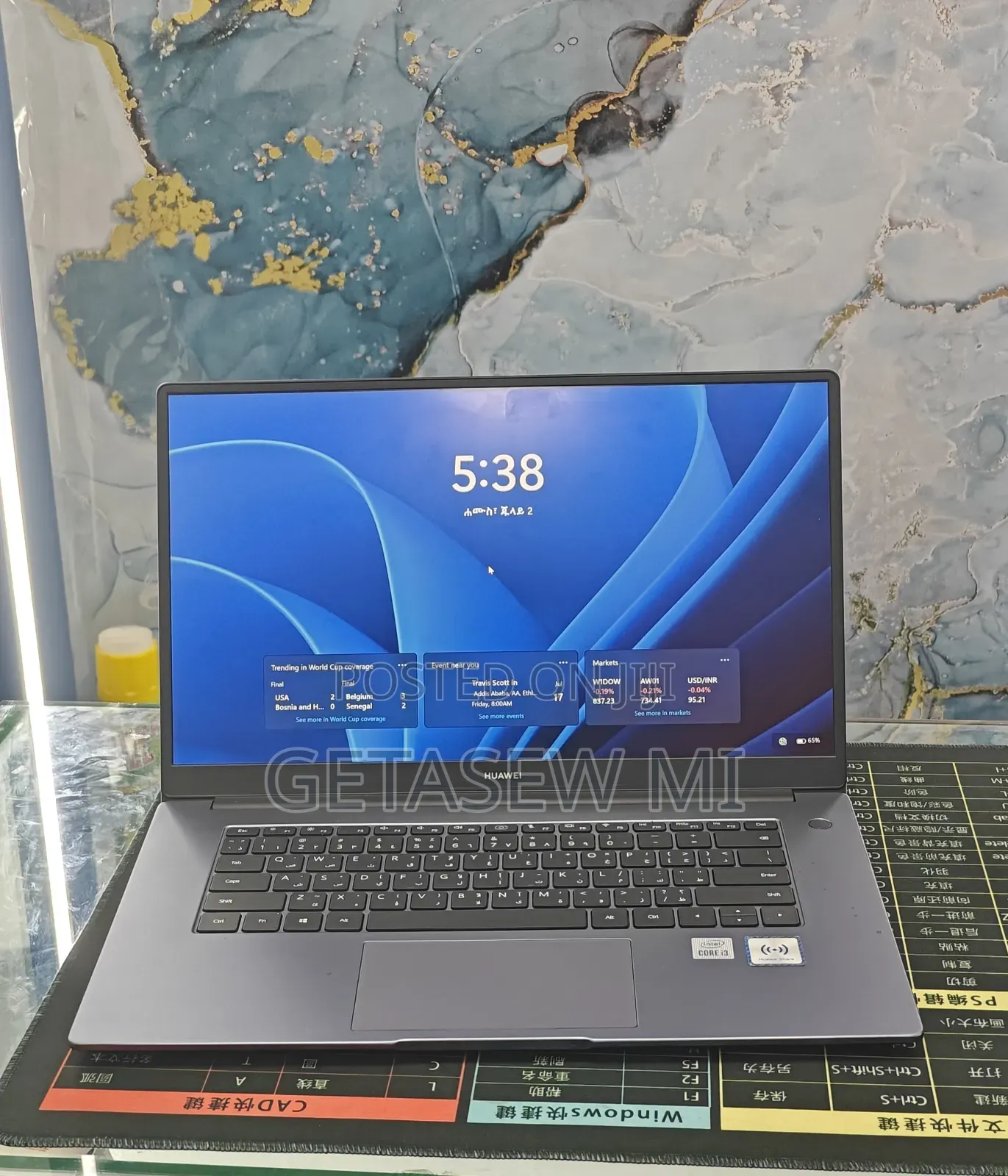 New Laptop Huawei Matebook D 15 8GB Intel Core i3 SSD 256GB