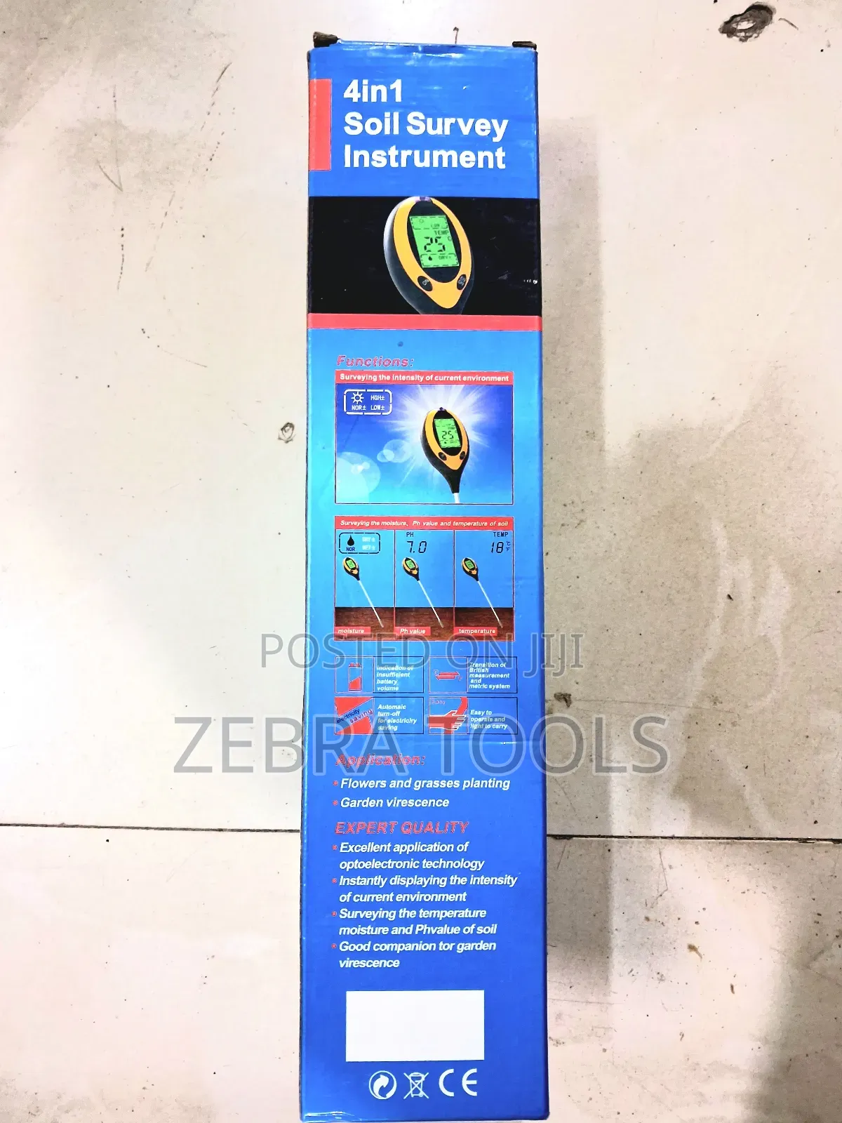 ​4 In 1 Soil Survey Instrument / Digital Soil Moisture Ph Meter