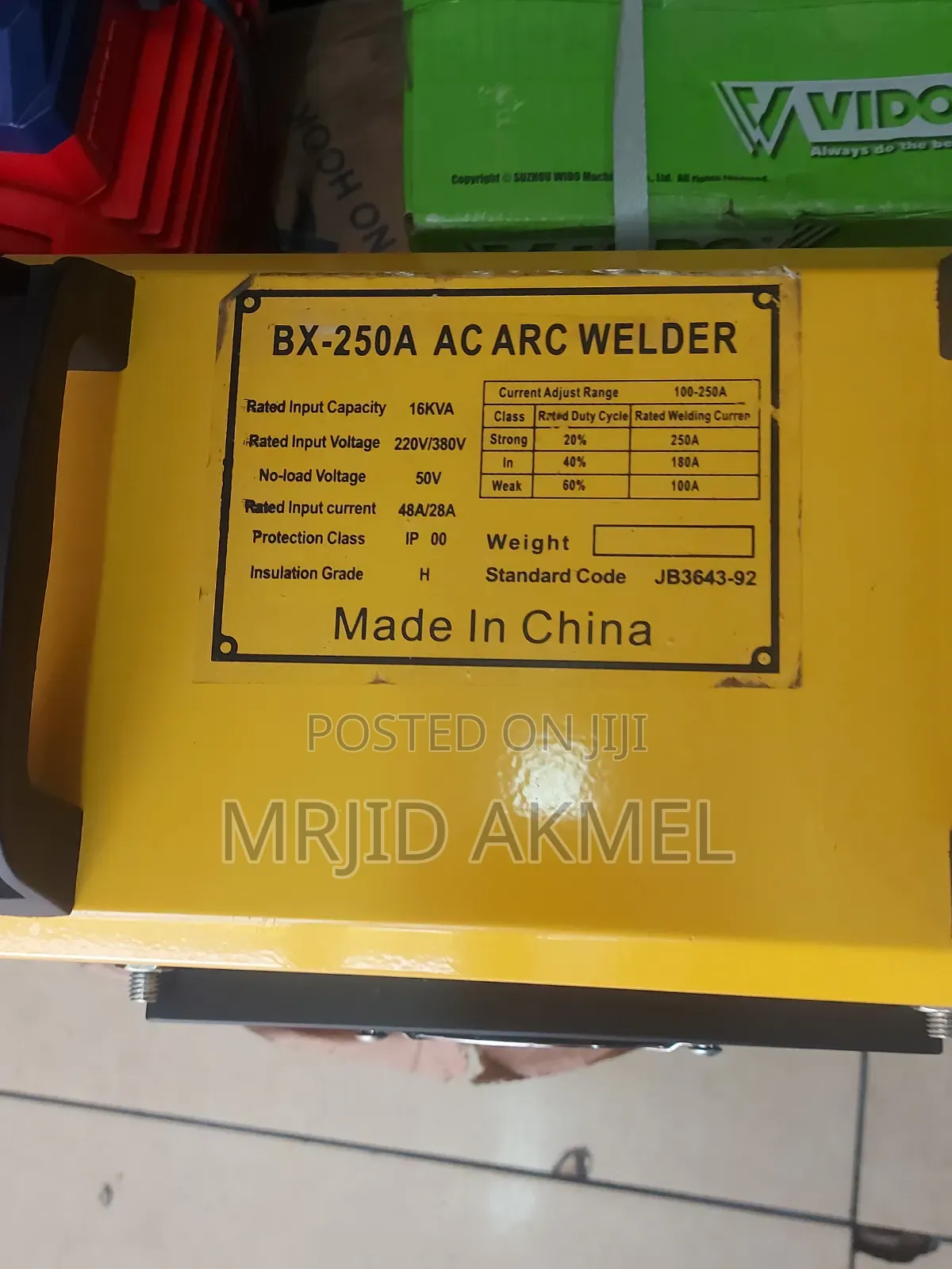 Bx 250 a Ac Arc Welder 220v 380
