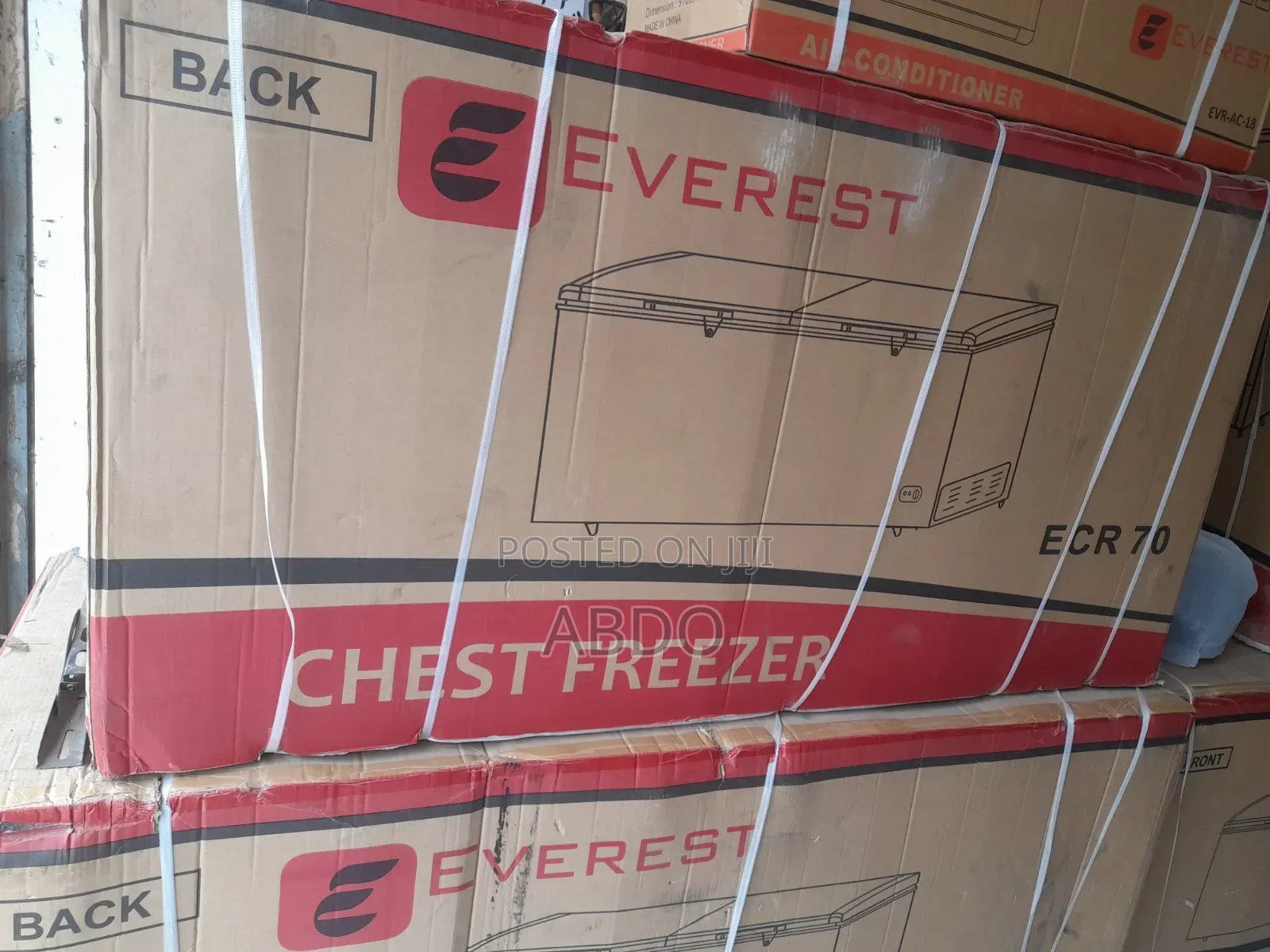 Everest Chest Freezer Model Ecr 700l Quality Fan Sistem Dip
