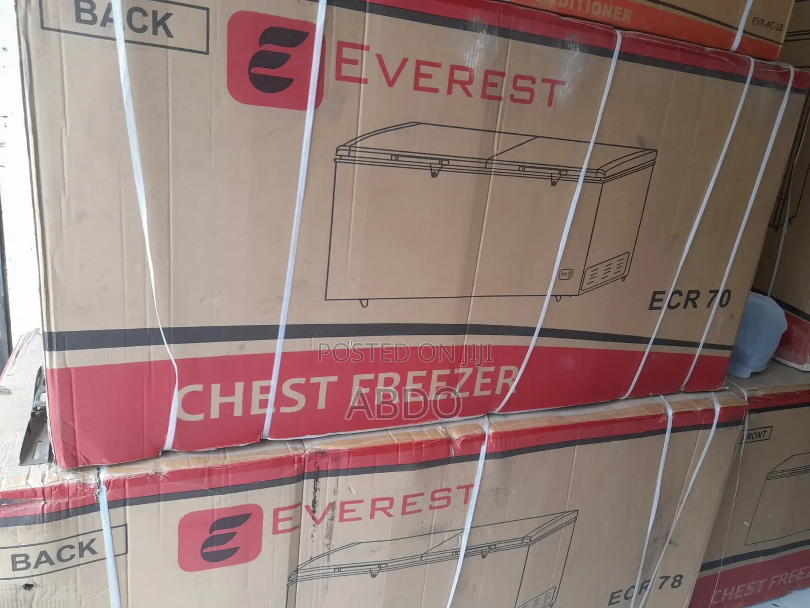 Everest Chest Freezer Model Ecr 700l Quality Fan Sistem Dip