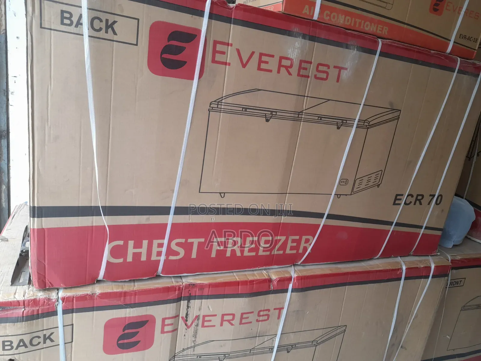 Everest Chest Freezer Model Ecr 700l Quality Fan Sistem Dip