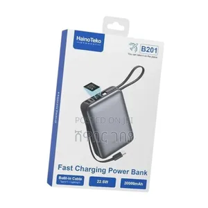 Haino Teko 20000mah Portable Power Bank B201 Built-in Dual Cables