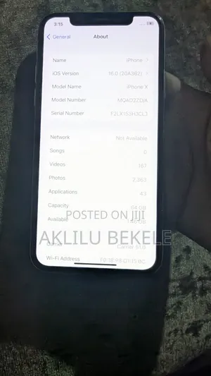 Apple iPhone X 64 GB White