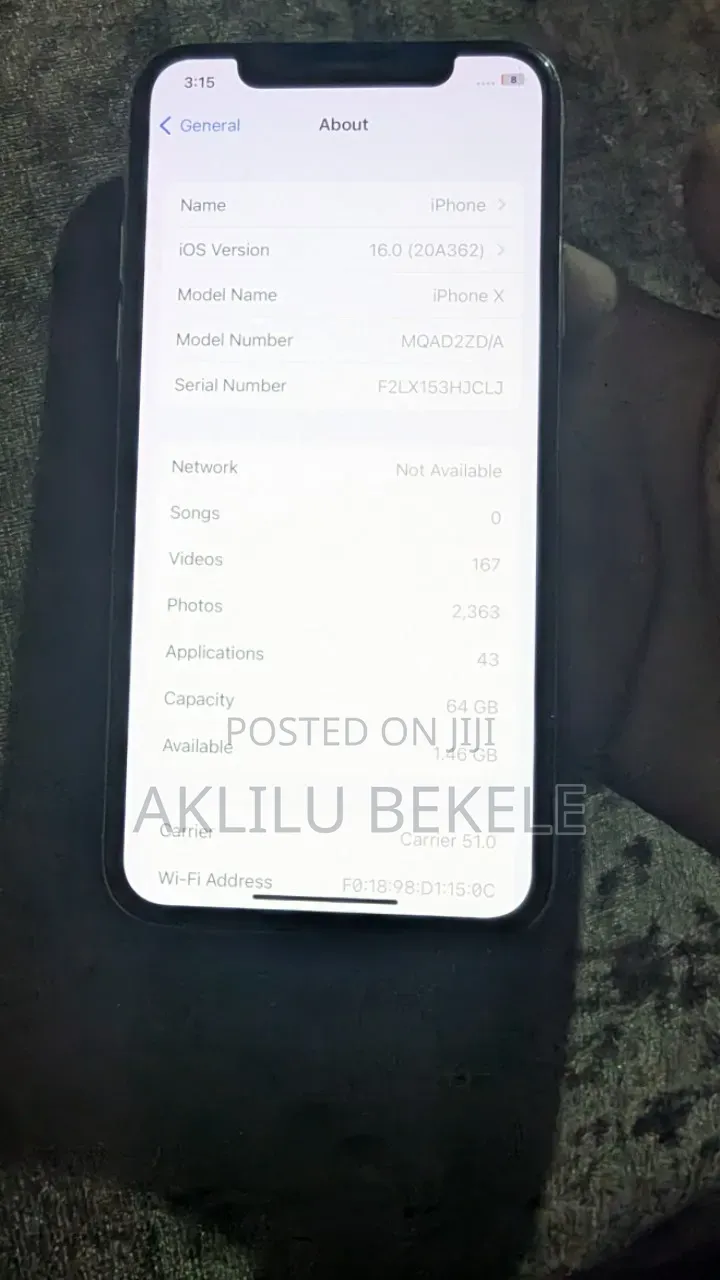 Apple iPhone X 64 GB White