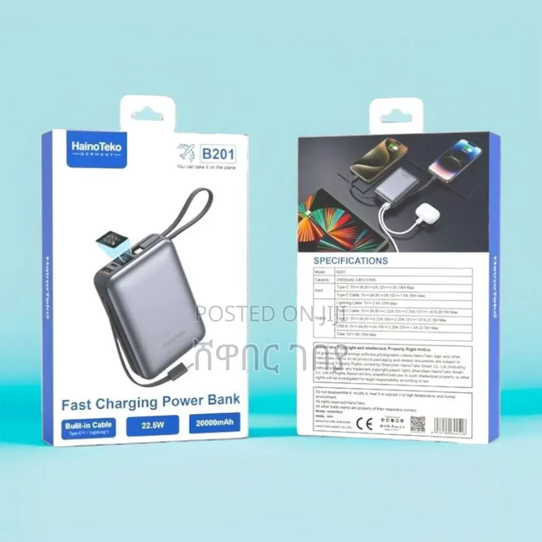 Haino Teko Germany B201 Fast Charging Power Bank 20000mah - 22.5w
