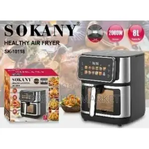 Sokany 8l Sk-10118 Healthy Air Fryer ሶካኒ ያለዘይት መጥበሻ