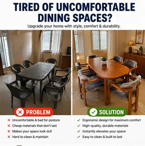 አሁንም ምቾት የሌለው የመመገቢያ ጠረጴዛ (Dining Table) እየተጠቀሙ ነው? ዛሬውኑ ያሻሽሉ!
