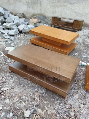 Modern Wooden Center Table With Storage Shelf – Premium Quality