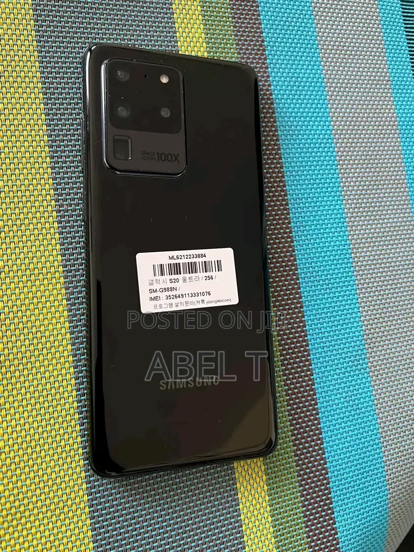 New Samsung Galaxy S20 Ultra 5G 256 GB Black