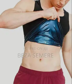 Athletic Men Sweat Vest T-Shirt Heavy Duty Gym Tank Top Sauna Suit