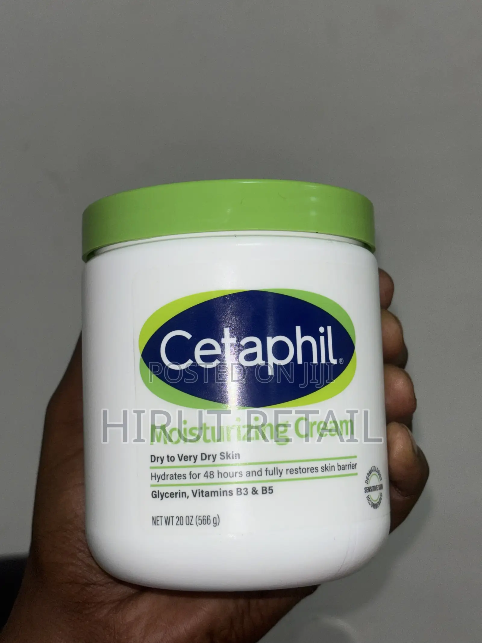 Cetaphil Moisturizing Cream.566g Which Contain Glycerin,Vitamin B3$ B4