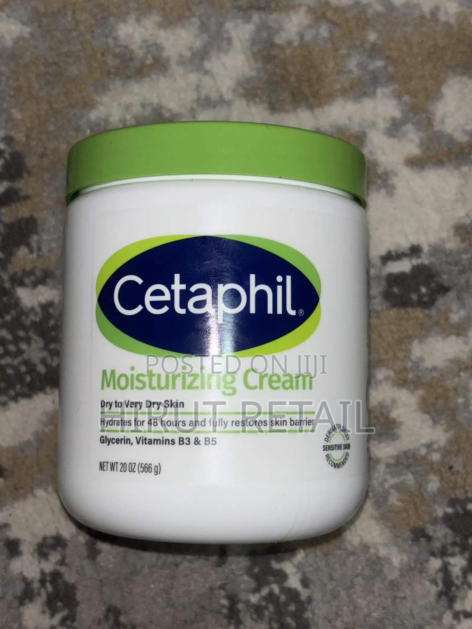 Cetaphil Moisturizing Cream.566g Which Contain Glycerin,Vitamin B3$ B4