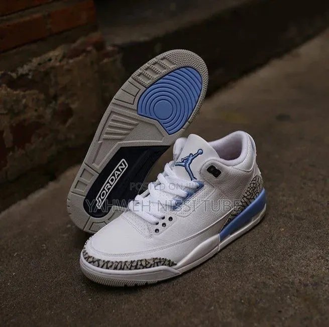 Nike Air Jordan 3 Retro "Unc" White/Blue