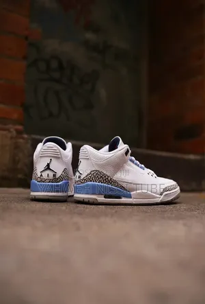 Nike Air Jordan 3 Retro "Unc" White/Blue