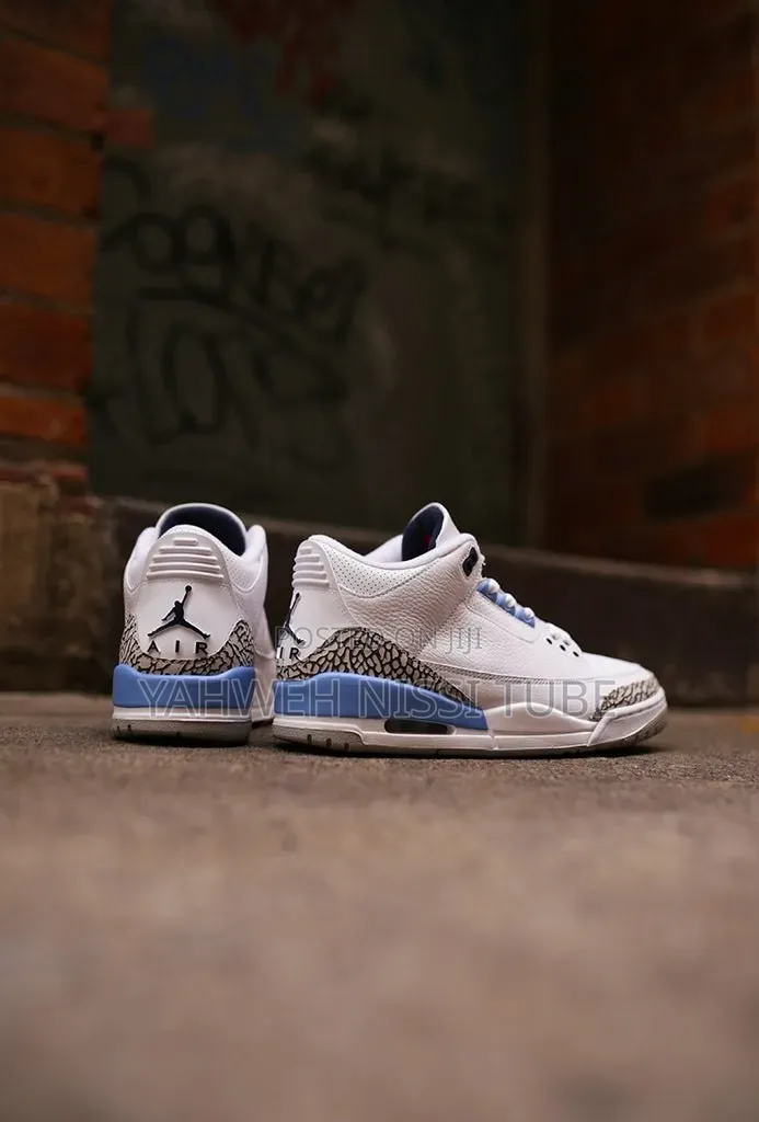 Nike Air Jordan 3 Retro "Unc" White/Blue
