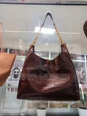 Women's Suede-Gloss Hobo Bag - Elegant Shoulder Bag