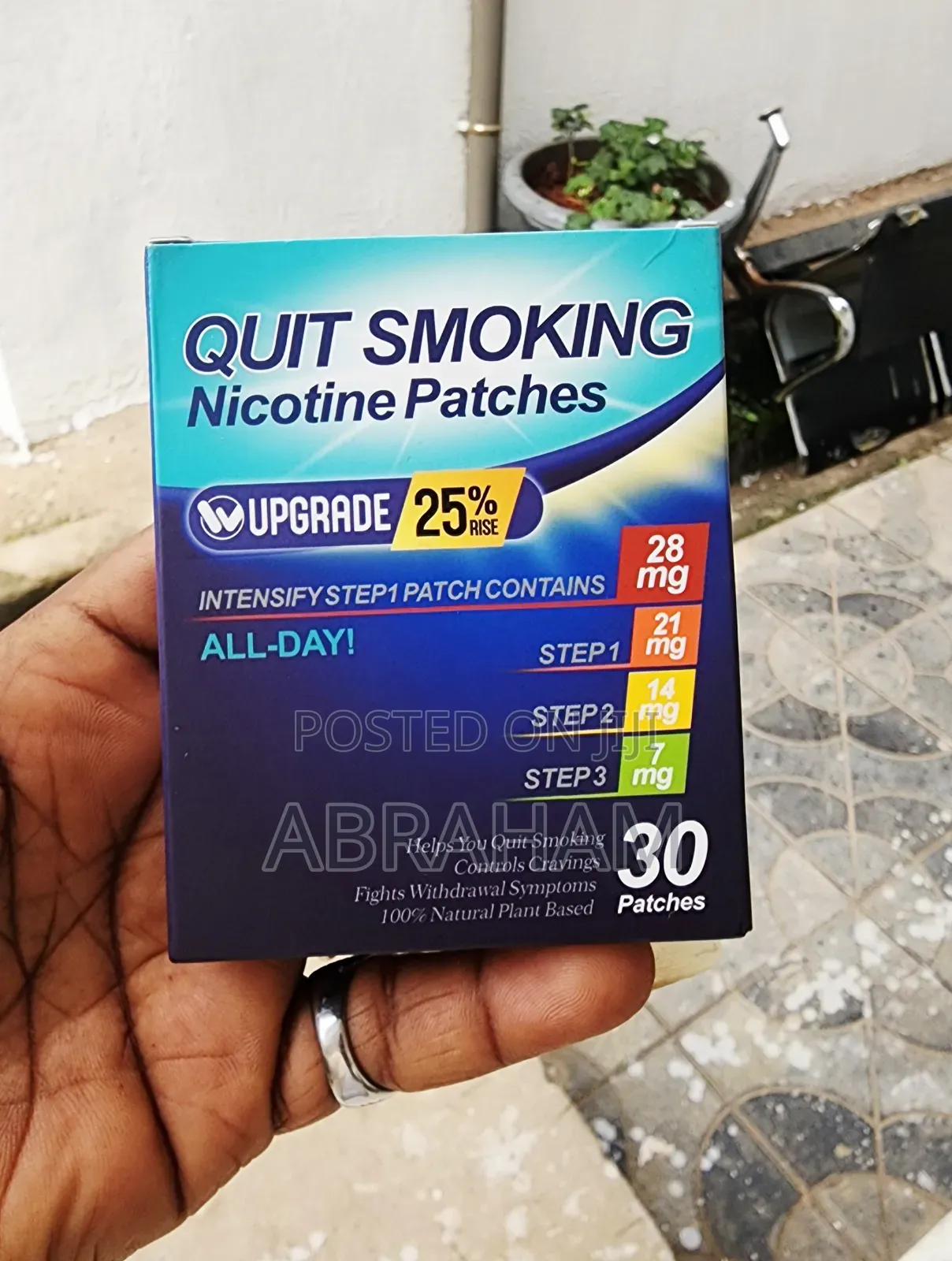 Upgrade 25% Rise Nicotine Patches 28mg (ሲጋራ ለማቆም ተሻሽሎ የቀረበ ፓች)