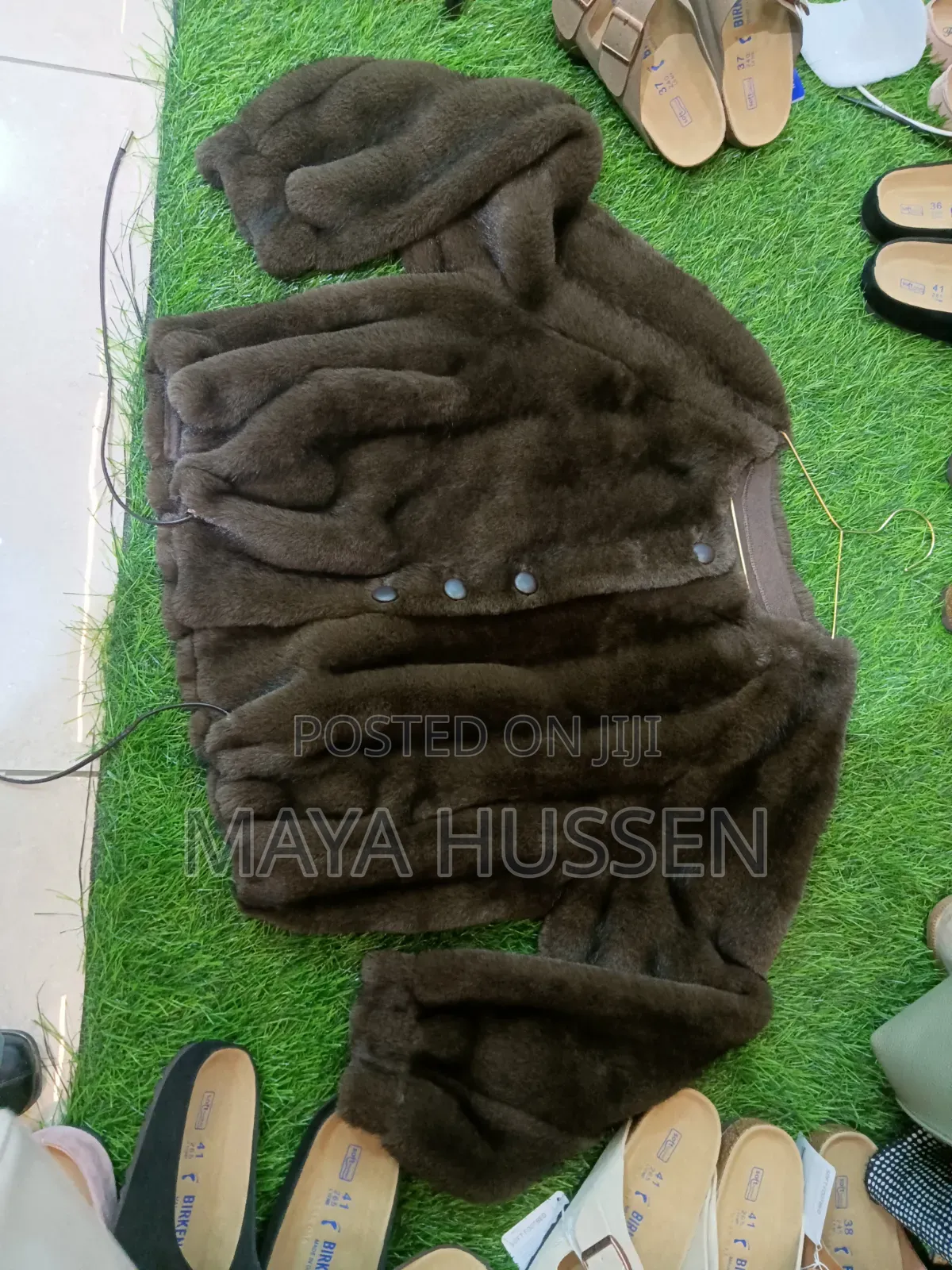 Faux Fur Jacket - Soft Plush Crop Winter Coat