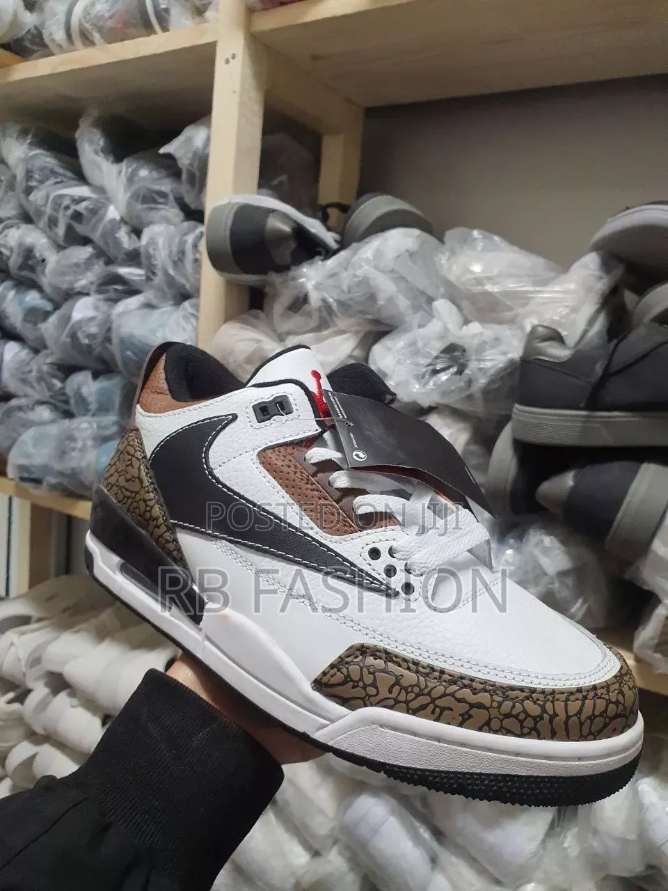Original Jordan Casual Sneakers for Men | Black, White Brown