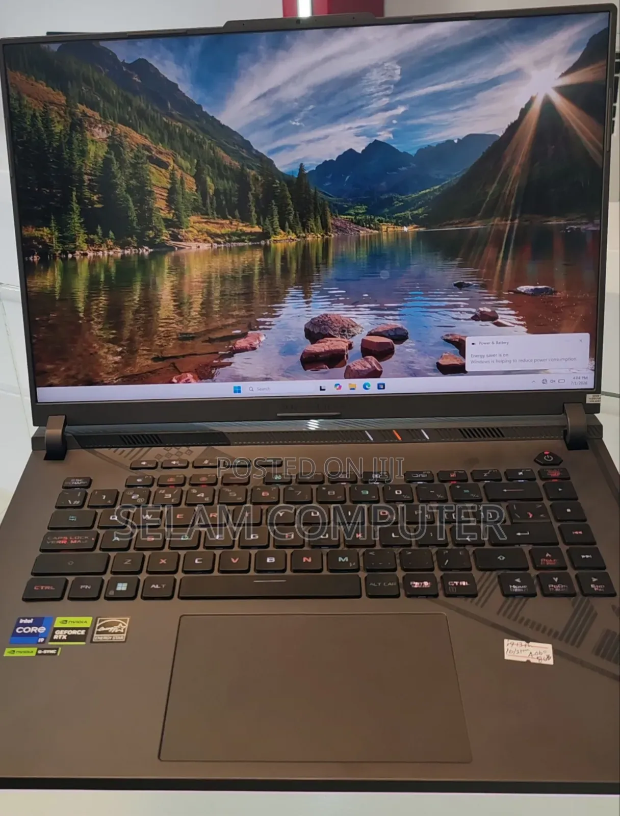 New Laptop Asus ROG Strix G16 G614 16GB Intel Core i9 SSD 512GB